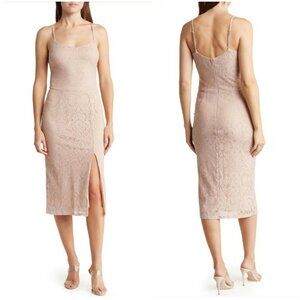 NWT Dress The Population Zahra Pink Lace Bodycon Dress P3900